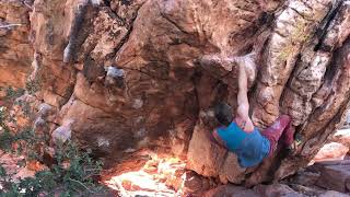 Video thumbnail of Spring Loaded, V8. Red Rocks