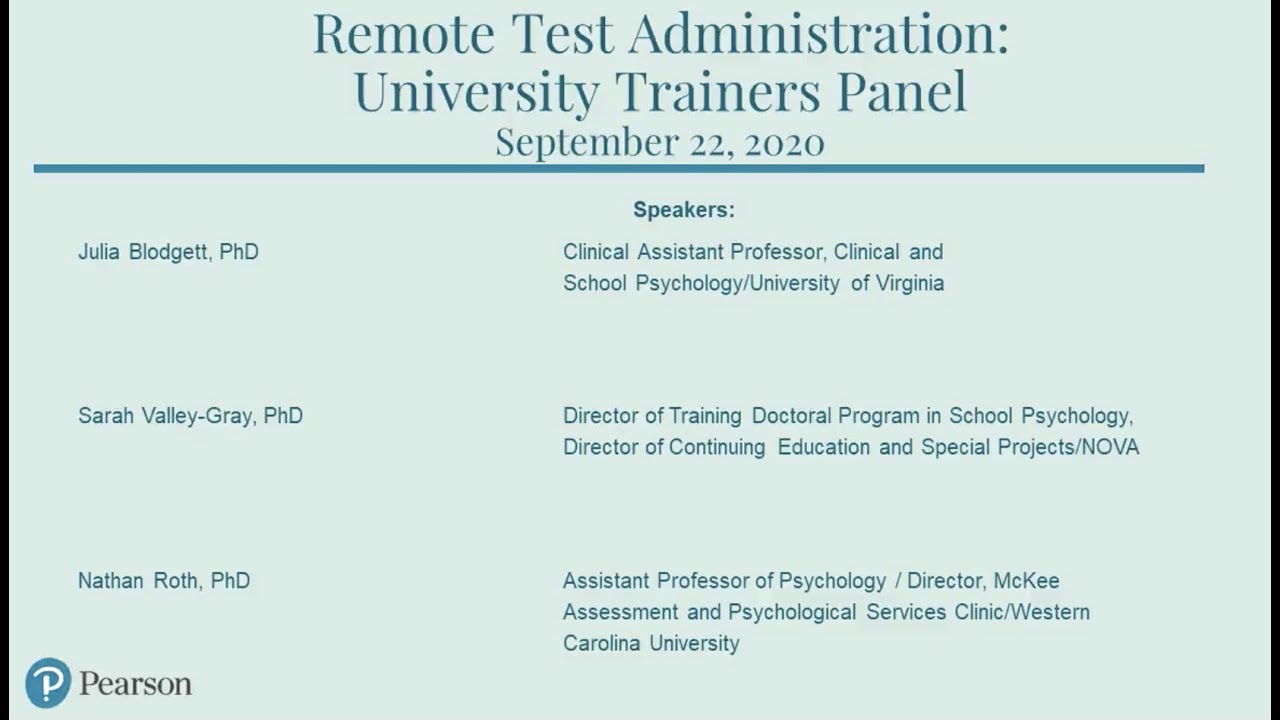 Teaching Remote Assessment Panel Webinar (Recording)