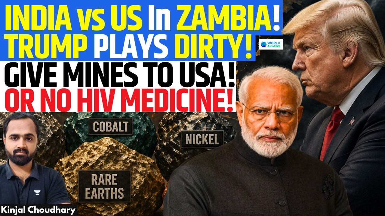 US Blocks India's Copper-Cobalt Zambia Deal | Trump Blackmails: Give Mines Or Lose Medicine | Kinjal