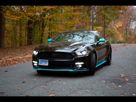2015 Ecoboost Mustang Flowmaster Outlaw Axleback Exhaust - Before and After