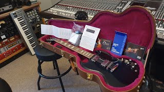 Video thumbnail for 2014 Gibson 120th Anniversary SG Standard ETune Guitar Up Close Video Review by Essex Recording Studios