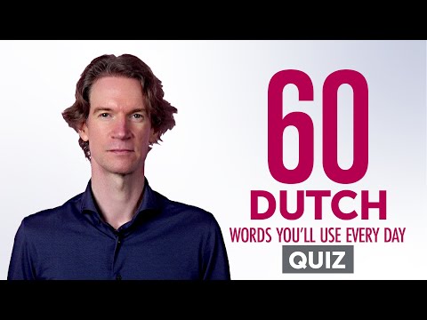 Quiz | 60 Dutch Words You'll Use Every Day - Basic Vocabulary #46