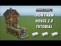 Minecraft Iron Farm House 2.0 Tutorial [Aesthetic Farm] [Java Edition] [1440p HD]