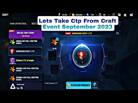 Lets Take Ctp From Craft Event September 2023 - Marvel Future Fight
