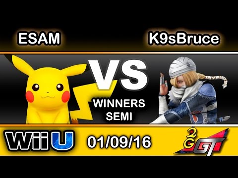 2GGT: ESAM Saga - PG | ESAM (Pikachu) Vs. DP | K9sBruce (Sheik) Winners Semi - Smash Wii U