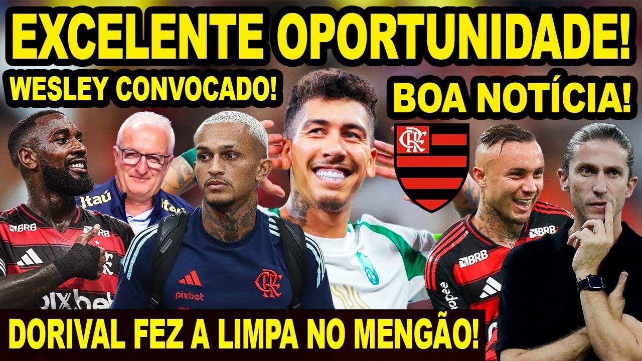 EXCELENTE OPORTUNIDADE PARA FLAMENGO CONTRATAR CENTROAVANTE! DORIVAL CONVOCOU 4 JOGADORES DO MENGÃO!