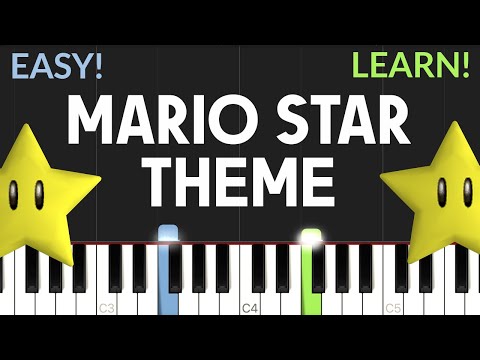 Mario Star Theme | EASY Piano Tutorial