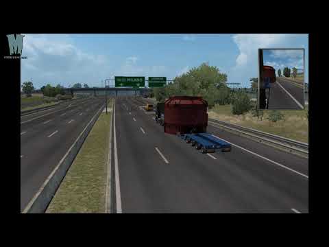 EURO TRUCK SIMULATOR 2 ونقل حموله خاصه مع مرافقين 70T OVERSIZE LOAD - Special Transport