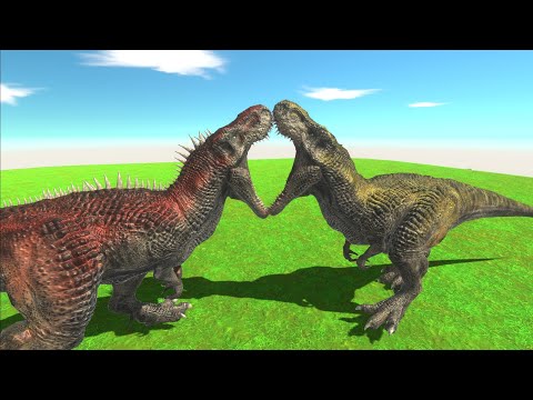 GIGANOTOSAURUS vs T-REX - Animal Revolt Battle Simulator