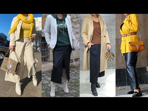 ATUENDOS y COMBINACIONES de ROPA para SEÑORAS de 50 60 70 Y 80 AÑOS MODERNAS y ELEGANTES