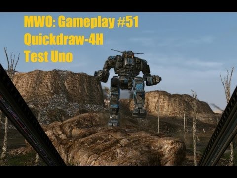 MWO: Gameplay #051 Quikdraw-4H 4 Med Laser + 3 SSRM2 meine erste grobe Probefahrt