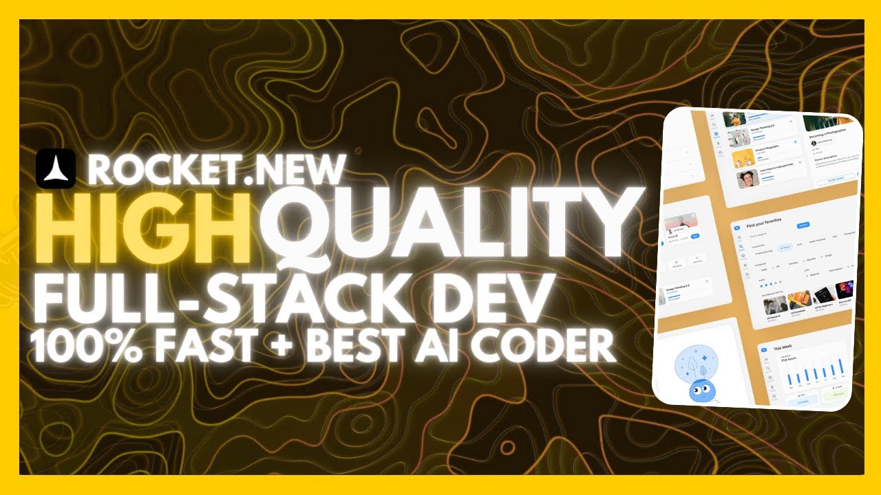 Rocket: NEW AI Full-Stack Developer IS INSANE! Build HIGH Quality Full-Stack Apps With No CODE!