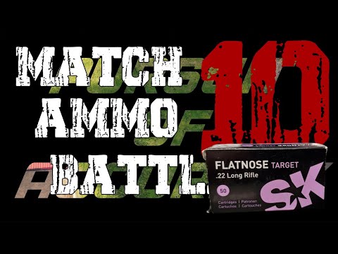 CZ 457 MTR; MATCH AMMO TEST 10 ( SK Flatnose Target )