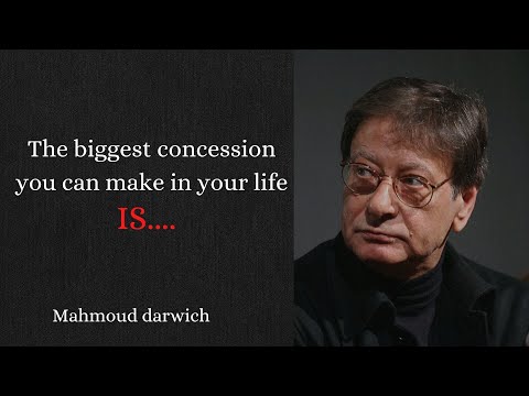 The best quotes of the Palestinian poet and writer Mahmoud Darwish