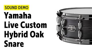 Video thumbnail for Yamaha Live Custom Hybrid Oak Snare 14" x 5,5" - Sound Demo by Drums Bonedo
