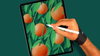 Orange Tree | Illustration with Procreate