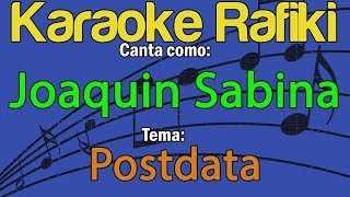 Joaquin Sabina - Postdata Karaoke Demo