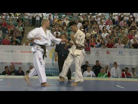 The 6th World Karate Championship in Weight Categories Valdemaras Gudauskas Lithuania Sergio Aguero