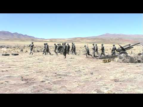 RA-2 "BOLIVAR" TIRO DE ARTILLERIA