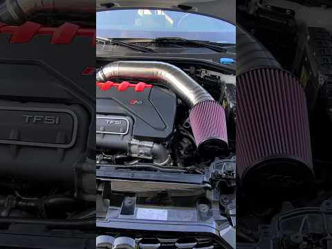 Audi RS3 Titanium 5" intake installed! #8v #sound #intake