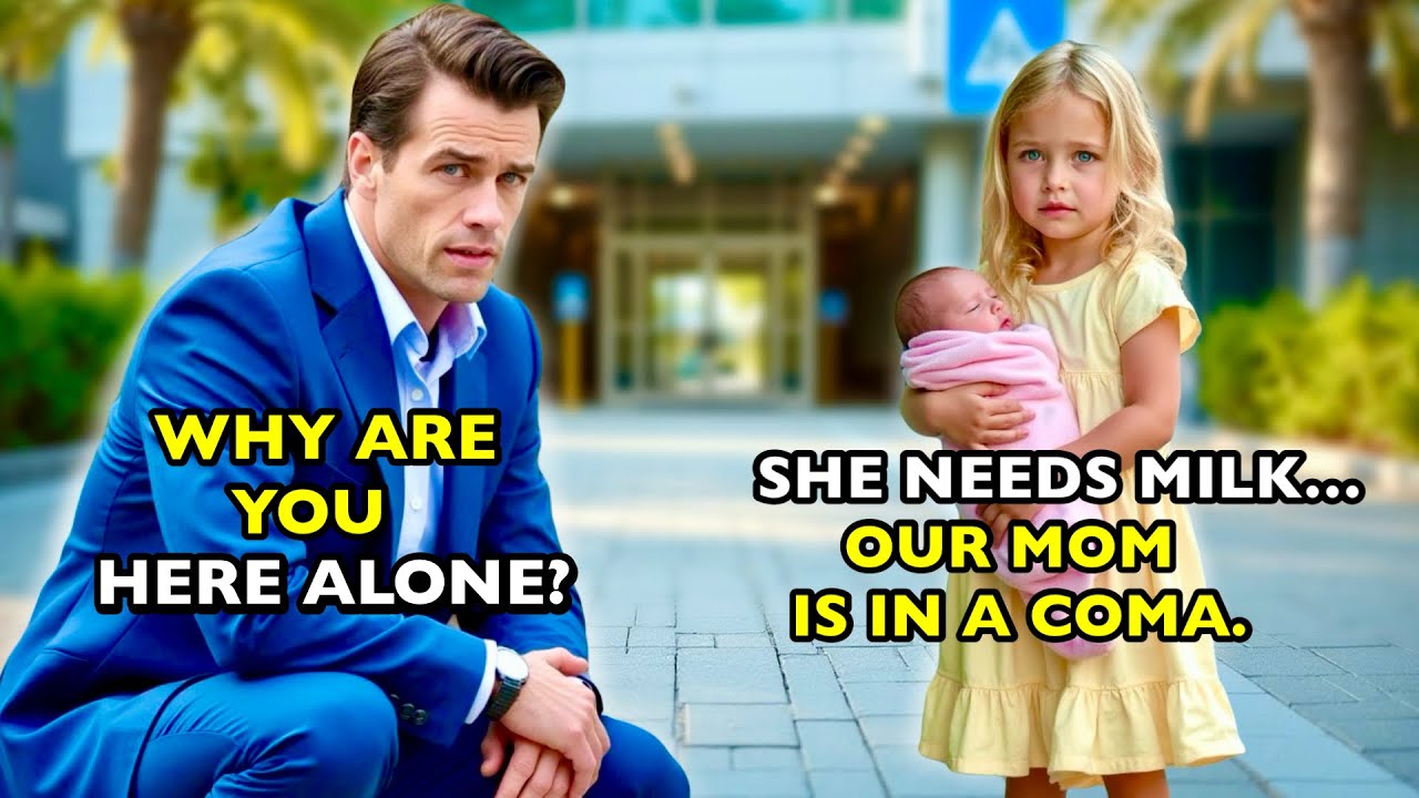 The millionaire CEO didn’t believe in helping… until he saw a little girl holding a baby.