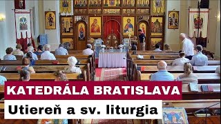 🎥 NAŽIVO: Utiereň a sv. liturgia z Katedrály Povýšenia vznešeného a životodarného kríža - Bratislava