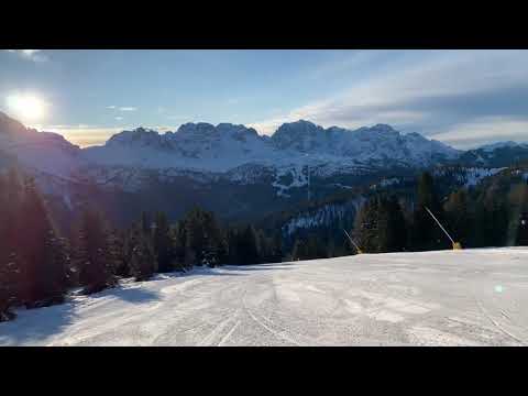 Pista Malghette, a beautiful red slope from Marilleva towards Madonna di Campiglio
