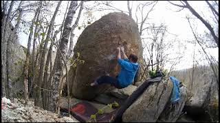 Video thumbnail of Pas cash, 7a (sit). Targasonne