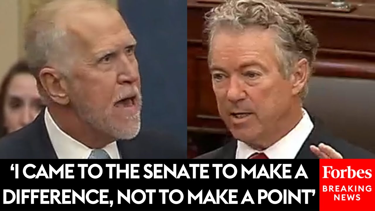 JUST IN: Thom Tillis Gets Into Heated Exchange With Rand Paul After He Blocks His Helene Relief Bill