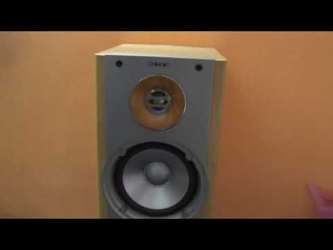 Sony SS-NX1 Speakers Live Test with Sherwood Stereo Receiver RX-5502