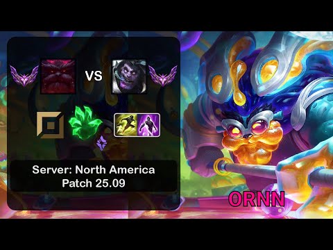 Ornn Top vs Dr. Mundo - NA Master - Patch 25.09