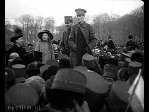 Monster-Demonstratie op Maandag 18 November 1918 op het Malieveld te 's - Gravenhage