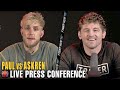 JAKE PAUL VS BEN ASKREN FULL FINAL PRESS CONFERENCE