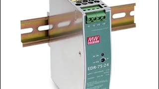 Mean Well EDR-75-24 Zdroj na DIN 75W 24V