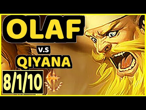 MEMENTO (OLAF) vs QIYANA - 8/1/10 KDA JUNGLE CHALLENGER GAMEPLAY - EUW