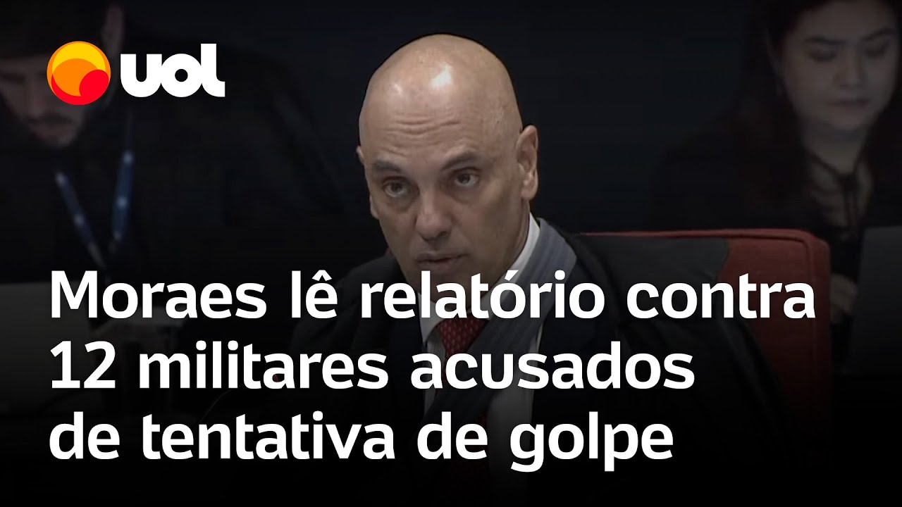 STF julga militares; Moraes lê denúncia contra 12 aliados de Bolsonaro por tentativa de golpe