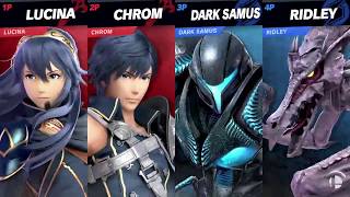 【新作スマブラSP】ダークサムス・クロム プレイ映像（2vs2 ステージ変化あり）