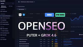 OpenSEO + Puter + Grok 4.6: The New SEO Stack that Ranks