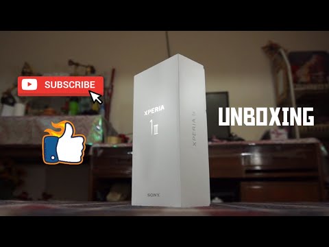 Unboxing the Sony Xperia 1 ii Metallic Slate Color (Purple)
