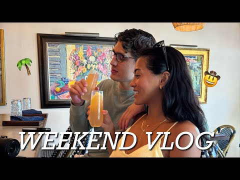 WEEKEND VLOG ???? palm springs with mr. pia, celebrating our friend's birthday, brunch + more!