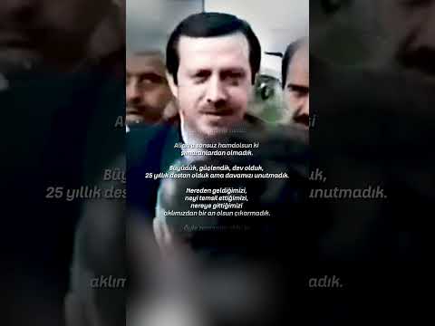 “Biz partilerden bir parti değiliz; biz bir dava hareketiyiz”@rterdogan