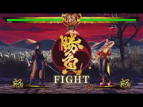 Shiki vs Gongsun Li - Samurai Shodown gameplay