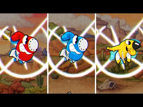 Cuphead Vs. Mugman Vs. Ms.Chalice Super Bomb Morph Comparison - Cuphead DLC