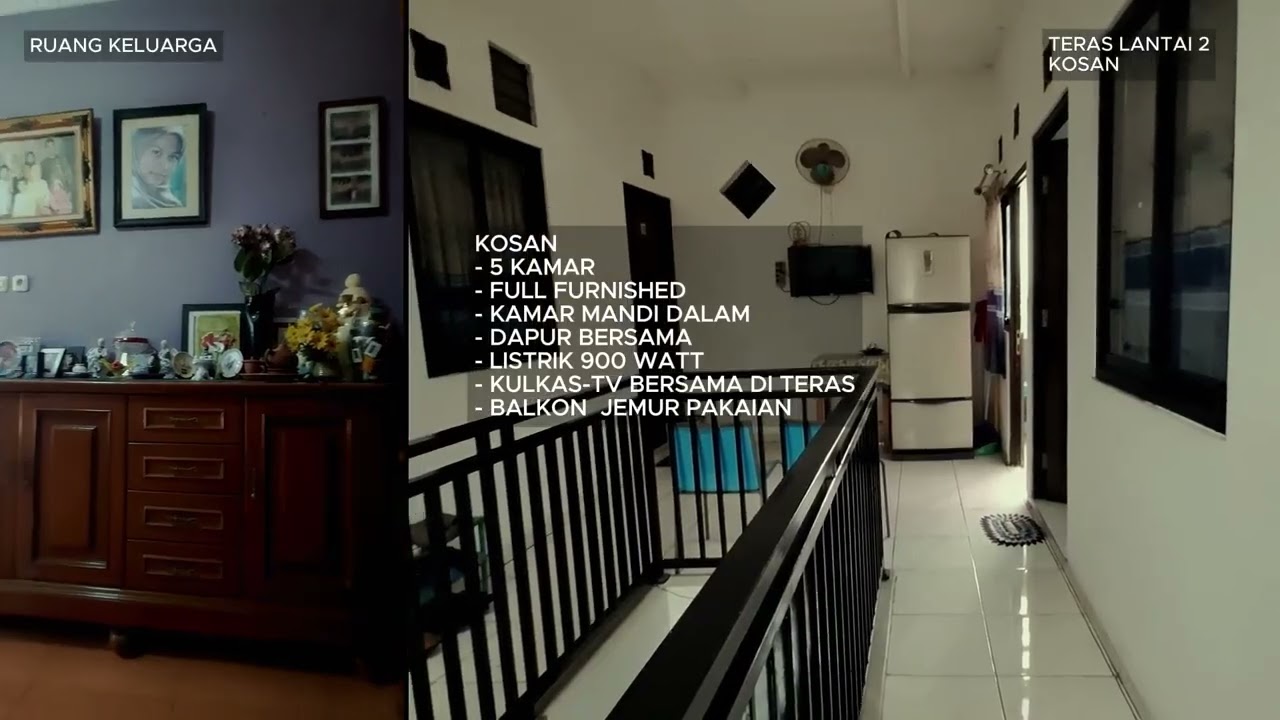 Rumah dan Kosan 2 Lantai Cepat Berpenghuni di Pondok Aren