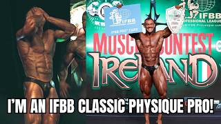 I WON MY IFBB PRO CARD || MUSCLECONTEST IRELAND SHOW DAY VLOG