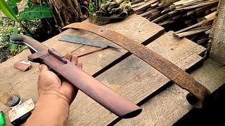 Download lagu Cara mudah membuat golok KOPAK RAWING dari per daun mp3