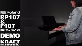 Video thumbnail for Roland RP107 & F107 Digital Pianos - Demo by Kraft Music