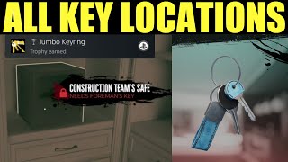 Dead island 2 all KEY LOCATIONS ( jumbo keyring trophy guide) | How to open All Lockboxes