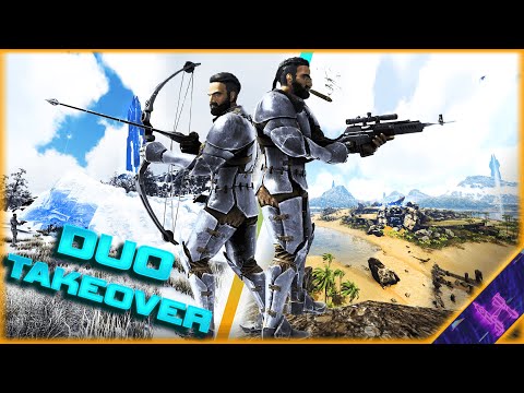 DUO Griefing Carno Cave + SpeedRunning Their Island ICE CAVE | ARK Unofficial Small Tribes PvP