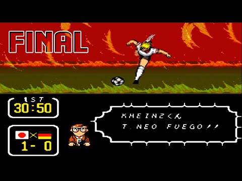SNES - Captain Tsubasa 3 - Game 21 Japon vs Alemania
